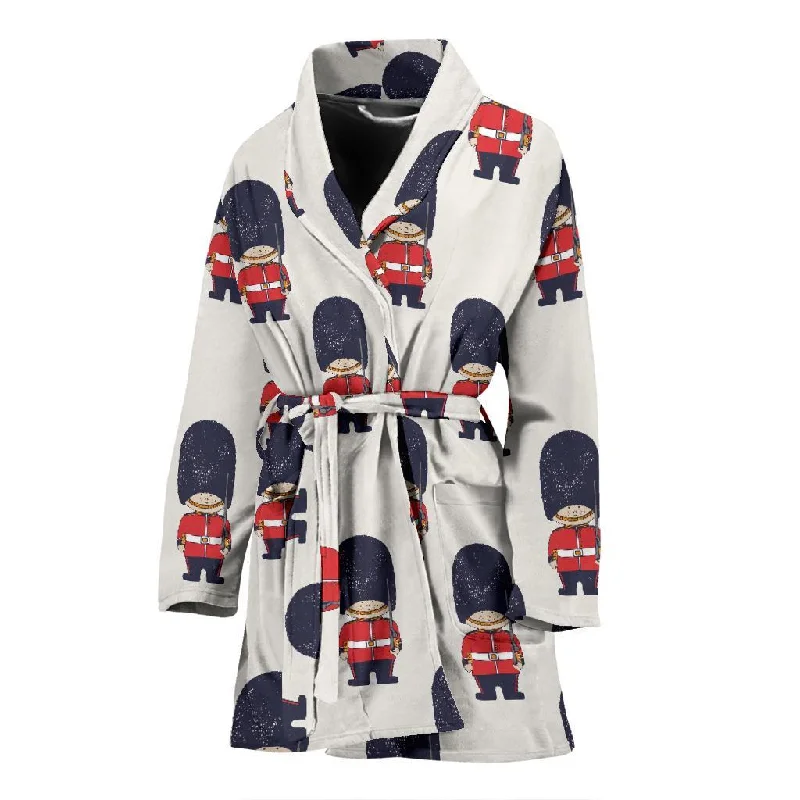 British Army Pattern Print Women Long Robe