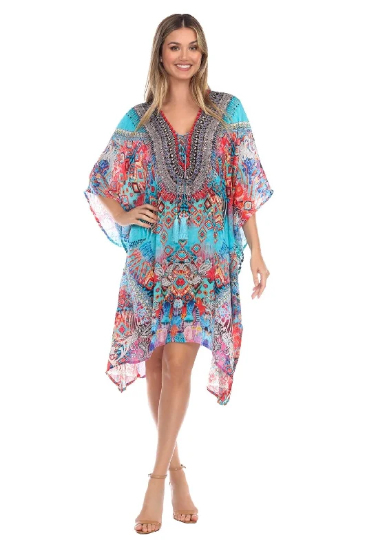 Designer Silk Bohemian Beachwear Kaftans