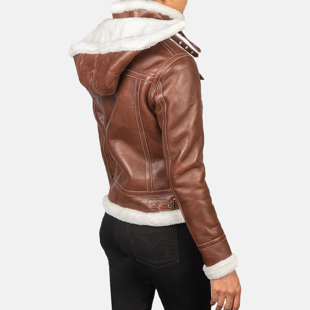 Luxoria Leather Bomber Jacket for women | Order Now