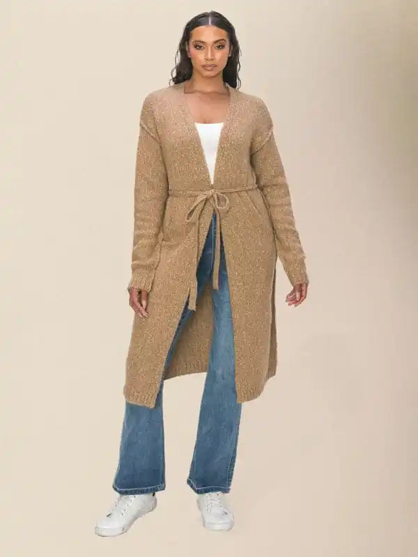 Women’s Casual Long Knitted Sweater Cardigan