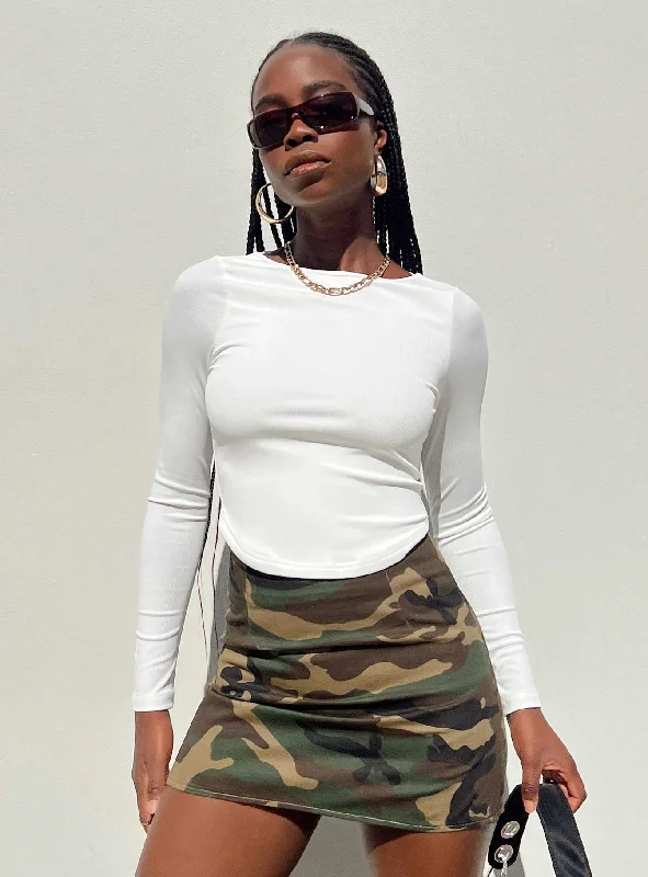 Selby Mini Skirt Camouflage