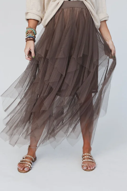 Boho Ballerina Skirt - Mocha