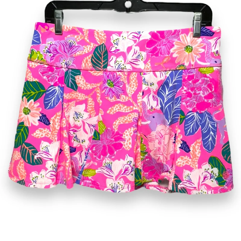 Athletic Skort By Lululemon In Floral Print, Size: M