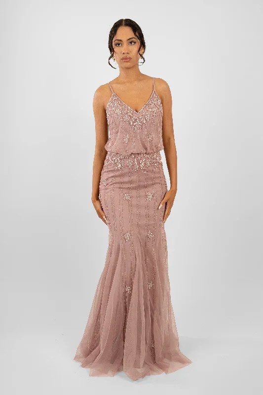 Keeva Mauve Bridesmaid Dress