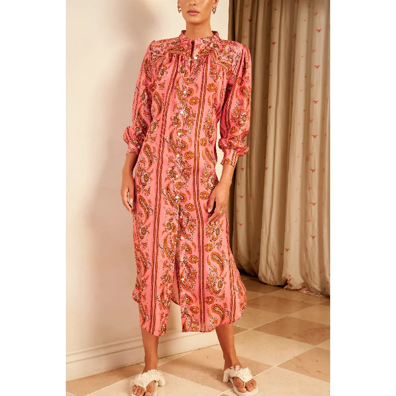 Hannah Artwear Amira Shirt Dress- Sunkissed