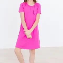 [Mila & Rose] Hot Pink T-Shirt Dress 7/8