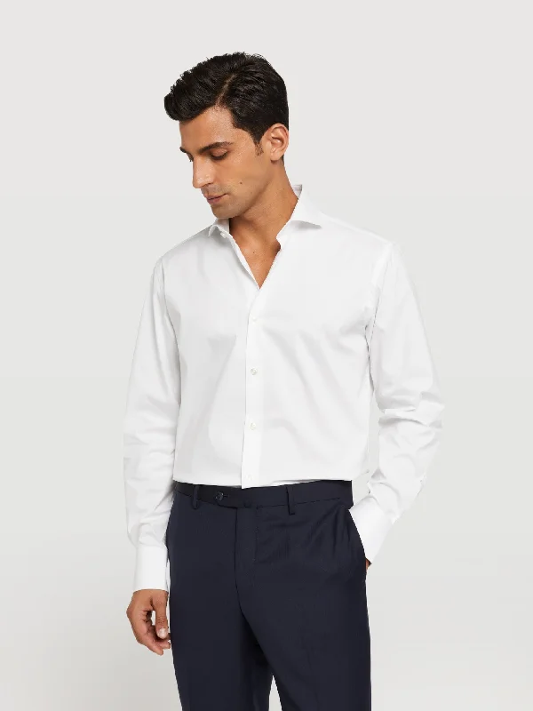 Regular fit k-easy plain poplin comfort shirt