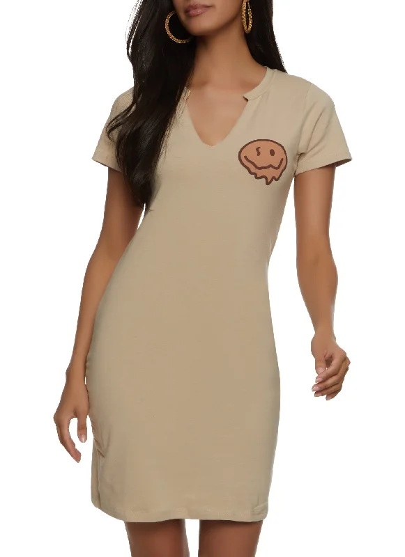 Enjoy The Little Things Graphic T Shirt Dress