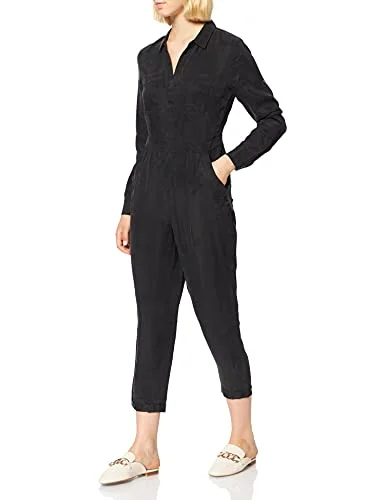 Women's Cupro L/S Shirt Jumpsuit Casual Dress